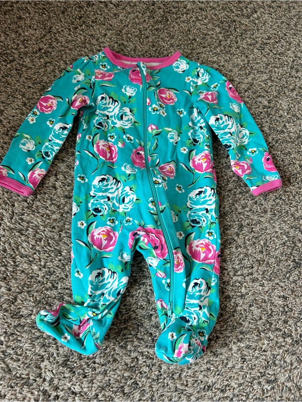 Baby Girl Footed One-Piece Sleepers - 5 Pack